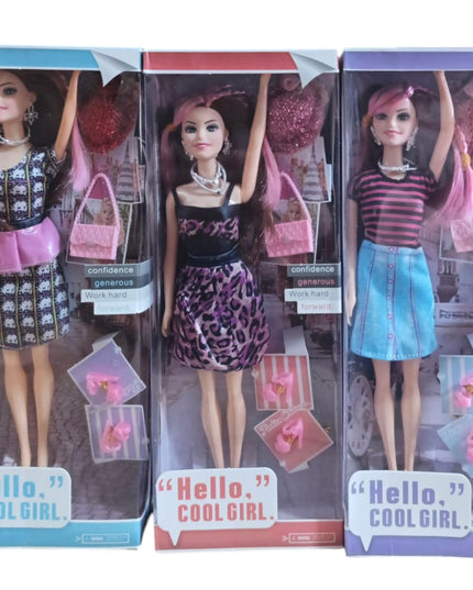 Păpușă cu accesorii Hello Girl