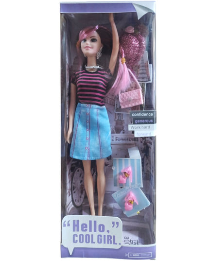 Păpușă cu accesorii Hello Girl