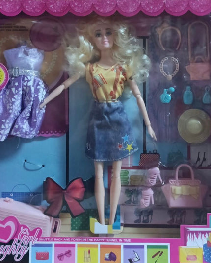 Păpușă cu accesorii 30x6cm LY535