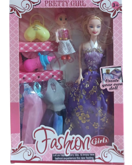 Păpușă cu accesorii 29x7cm 8167