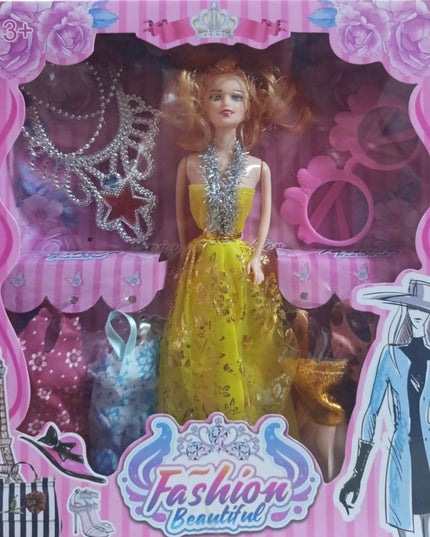 Păpușă cu accesorii 28x6cm 883