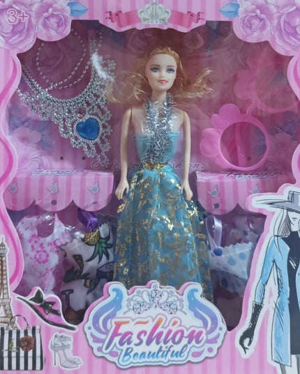 Păpușă cu accesorii 28x6cm 883