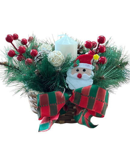 Aranjament Crăciun cu lumânare