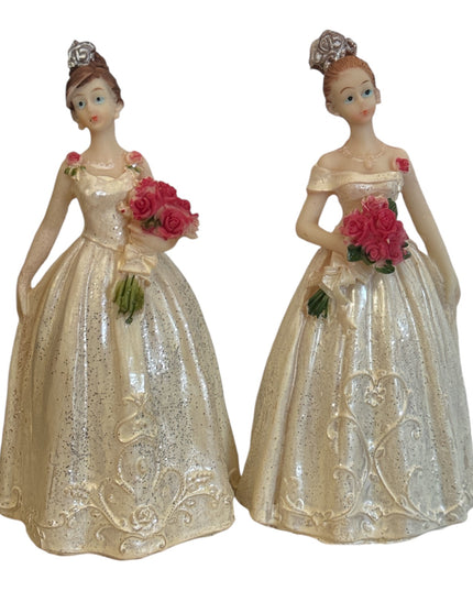 Prințese rășină 2/set 15cm