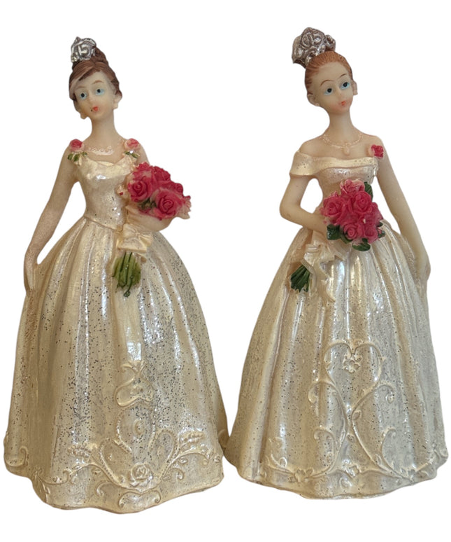 Prințese rășină 2/set 15cm