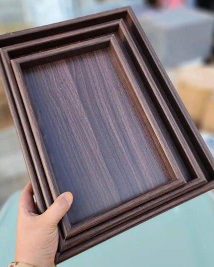 Tavă decorativă 3/set din lemn 40x30cm