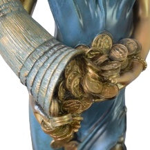 Statuetă Zeița Abundenței cu Cornul Prosperității 63cm