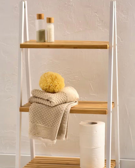 Etajeră tip scară din bambus natural Cod1105-13