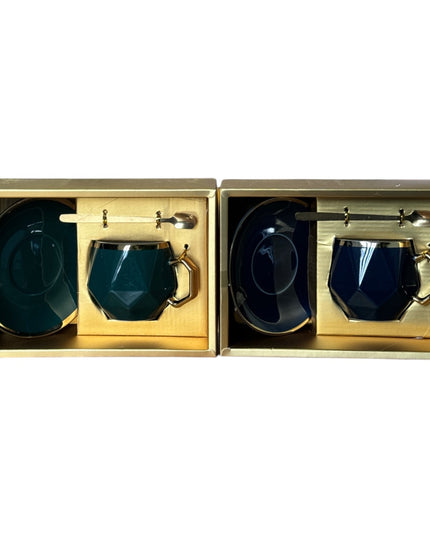 Set cadou ceașcă cu farfurie și linguriță LUCKY