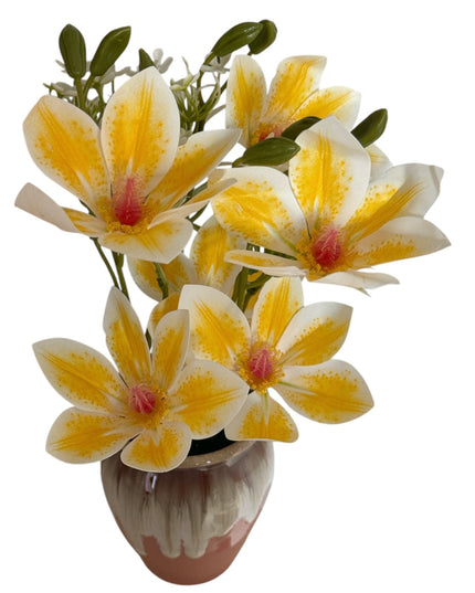 Flori artificiale decorative în ghiveci ceramic 30cm 092-6