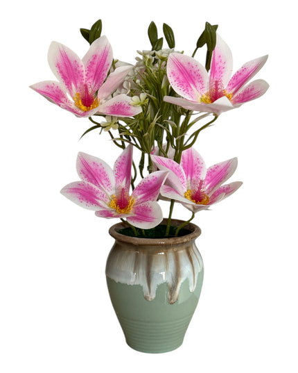 Flori artificiale decorative în ghiveci ceramic 30cm 092-6