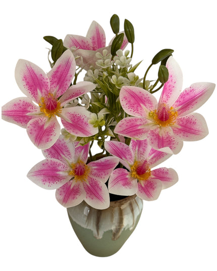 Flori artificiale decorative în ghiveci ceramic 30cm 092-6