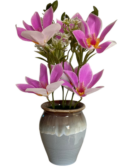 Flori artificiale decorative în ghiveci ceramic 30cm 092-6