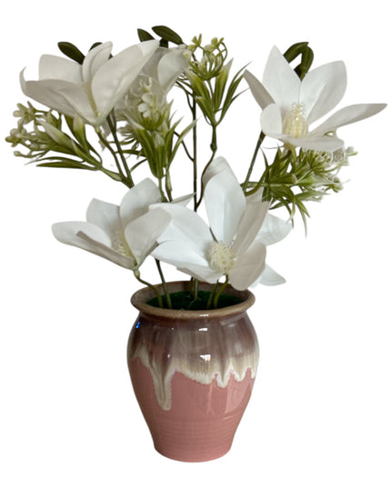 Flori artificiale decorative în ghiveci ceramic 30cm 092-6