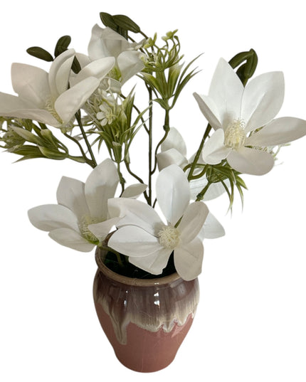 Flori artificiale decorative în ghiveci ceramic 30cm 092-6