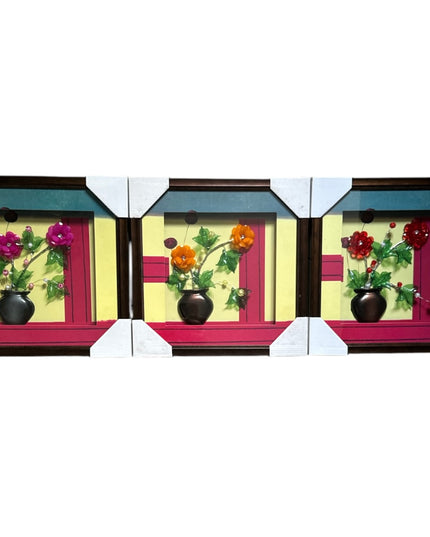 Tablou decorativ cu flori 34cm