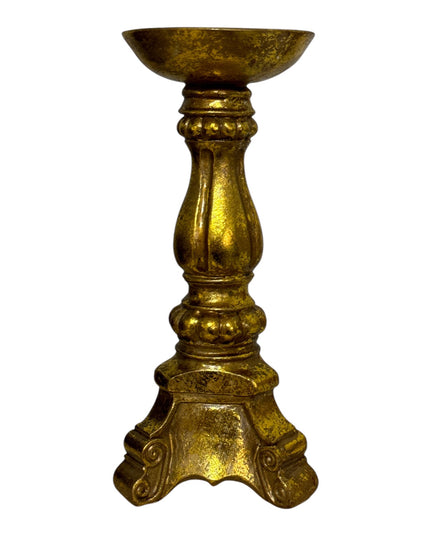 Suport lumânare auriu Vintage 23cm