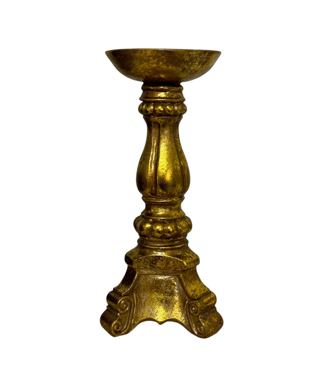 Suport lumânare auriu Vintage 23cm