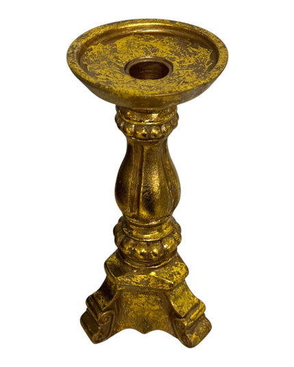 Suport lumânare auriu Vintage 23cm