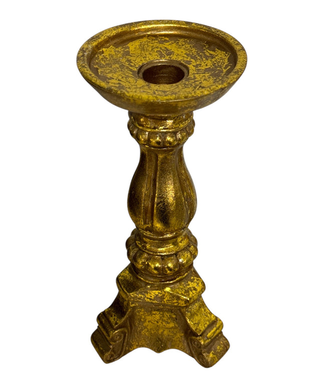 Suport lumânare auriu Vintage 23cm