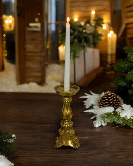Suport lumânare auriu Vintage 23cm