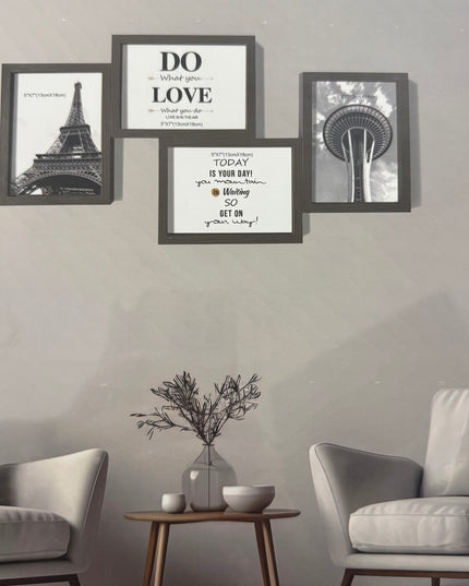 Set decorativ de 4 rame foto 54x28cm cod1115-8