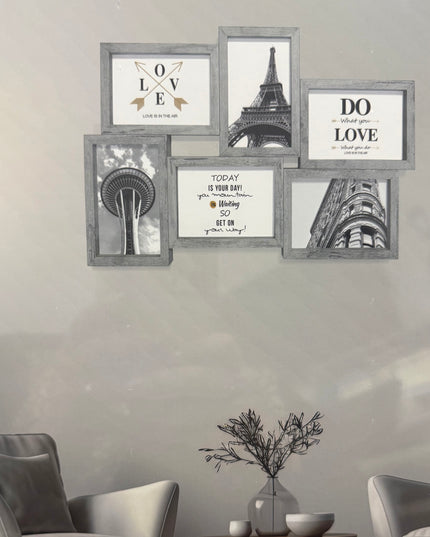 Set decorativ de 7 rame foto 40x45cm cod1115-10