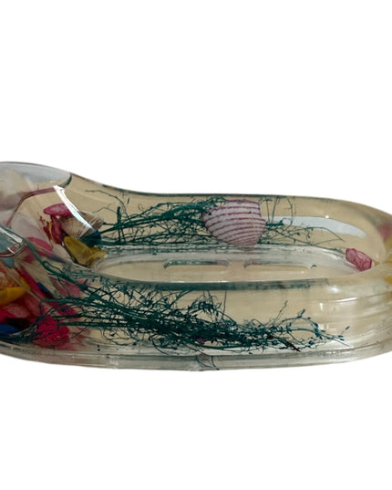 Savonieră plastic cu scoici 15 cm