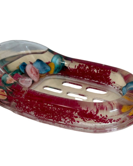 Savonieră plastic cu scoici 15 cm