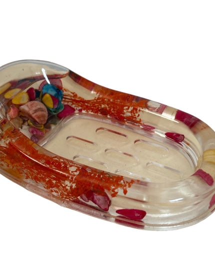 Savonieră plastic cu scoici 15 cm