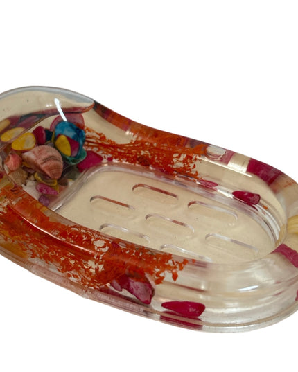 Savonieră plastic cu scoici 15 cm