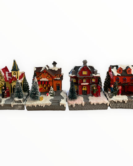 Căsuță cu lumini 13cm 902-9