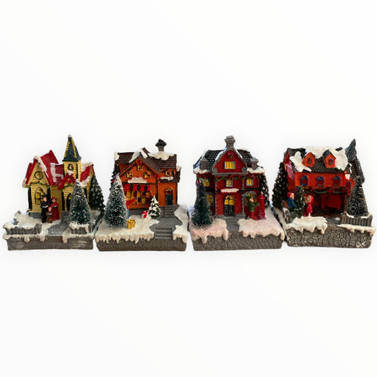 Căsuță cu lumini 13cm 902-9