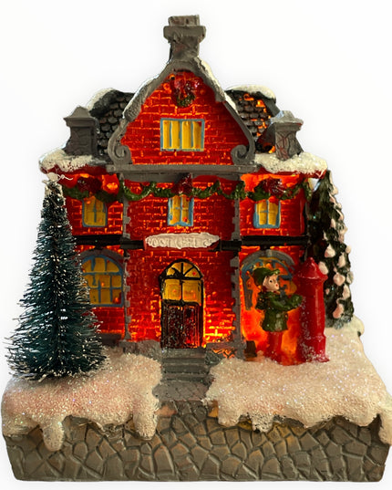 Căsuță cu lumini 13cm 902-9