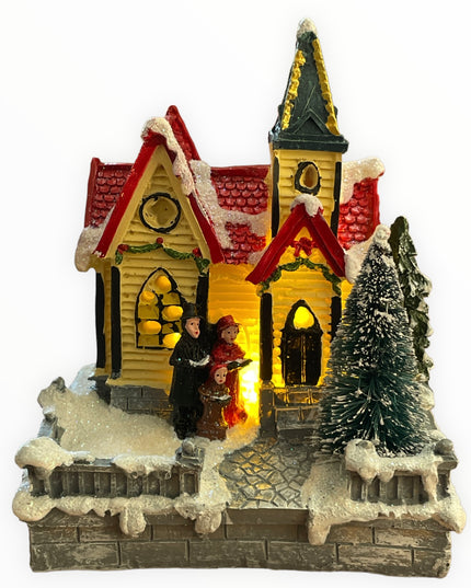 Căsuță cu lumini 13cm 902-9