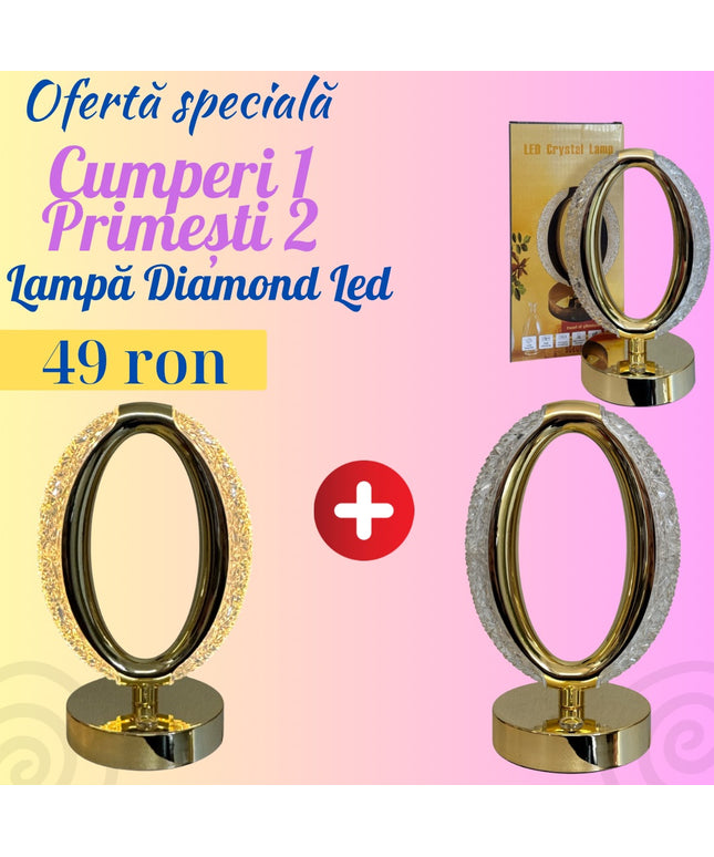 Lampă decorativă Diamond cu senzor 1 + 1 GRATIS