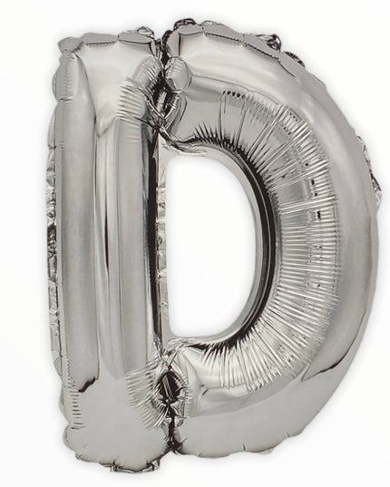 Balon din Folie în Formă de Literă – 45 cm, Argintiu