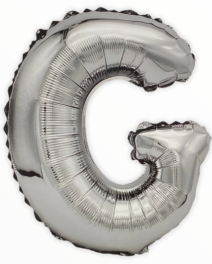 Balon din Folie în Formă de Literă – 45 cm, Argintiu
