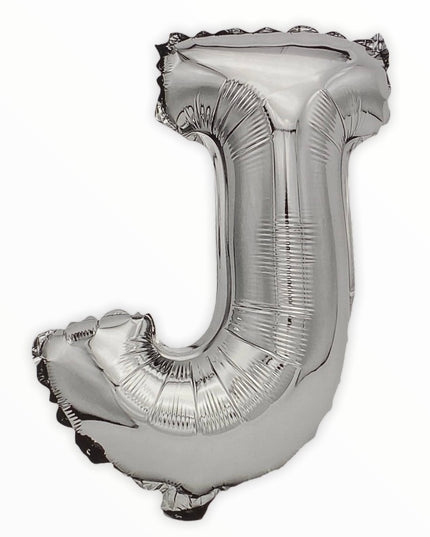 Balon din Folie în Formă de Literă – 45 cm, Argintiu