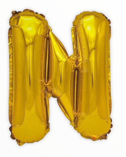 Balon din Folie în Formă de Literă – 45 cm, Auriu