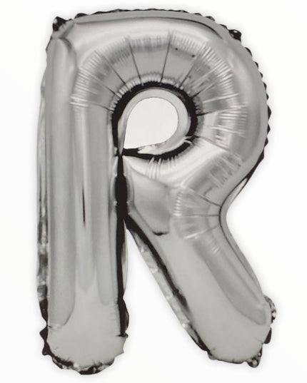 Balon din Folie în Formă de Literă – 45 cm, Argintiu