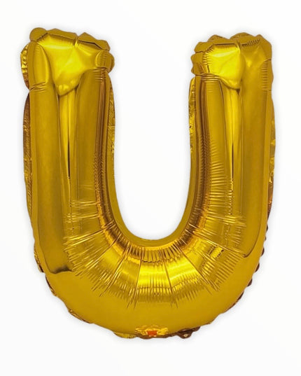 Balon din Folie în Formă de Literă – 45 cm, Auriu