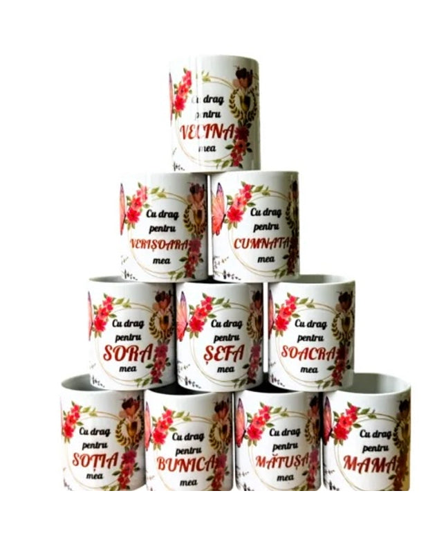 Cană cu mesaj pentru Femei 330ml