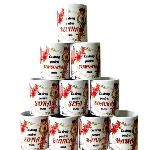 Cană cu mesaj pentru Femei 330ml