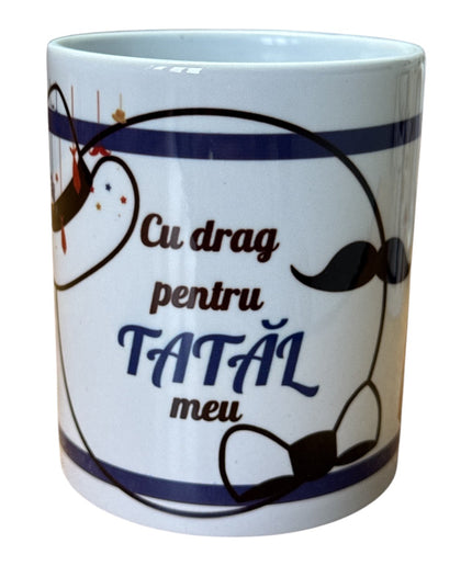 Cană cu mesaj pentru Bărbați 330ml