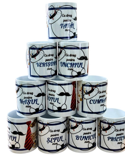 Cană cu mesaj pentru Bărbați 330ml