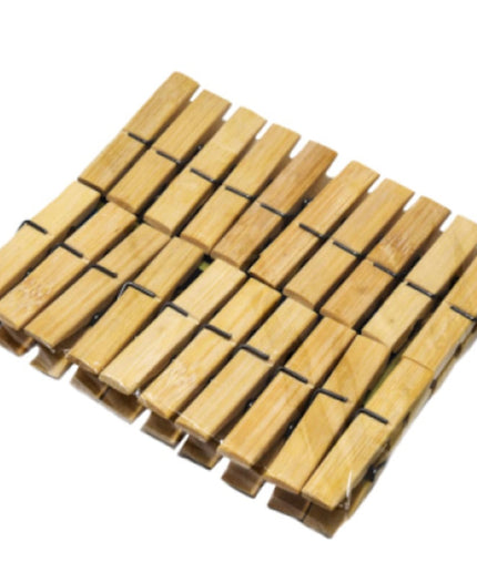 Cârlige rufe din Bambus 20/set