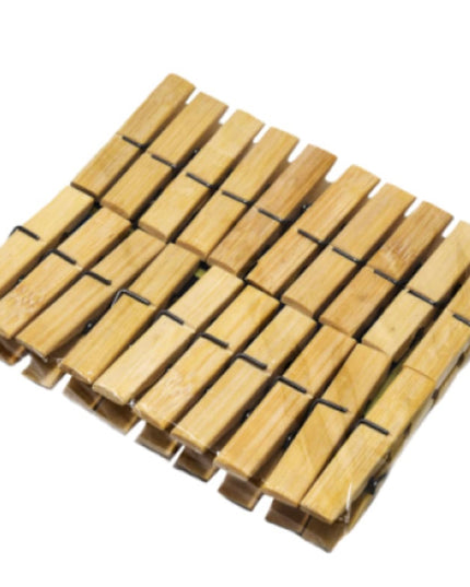 Cârlige rufe din Bambus 20/set