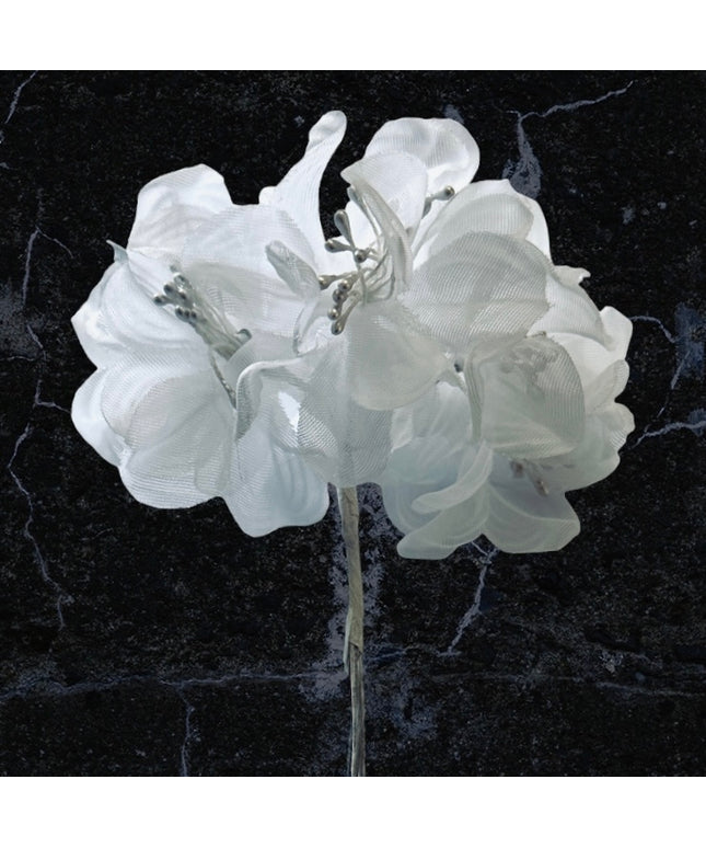 Cocardă Orhidee  buchet 6 fire. 12cm