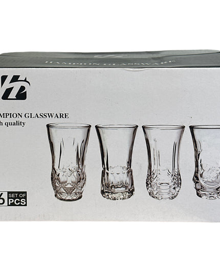 Pahare sticlă 6/set  12cm  307